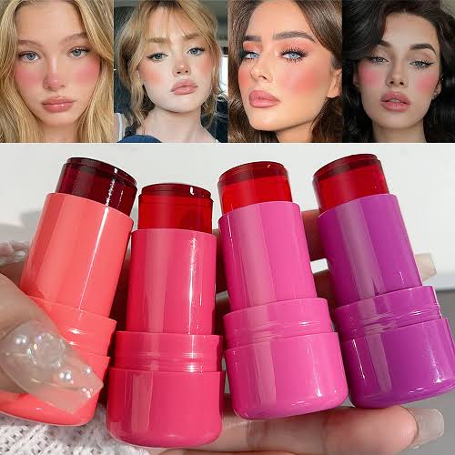Jelly Blush Lips and Cheeks Tint, Waterproof & Long Lasting