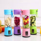USB Chargeable Juicer Blender 6 Blades – 380ml Portable Smoothie Maker