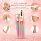 2-in-1 USB Rechargeable Eyebrow Trimmer & Facial Hair Remover for Women | Portable Precision Hair Shaver