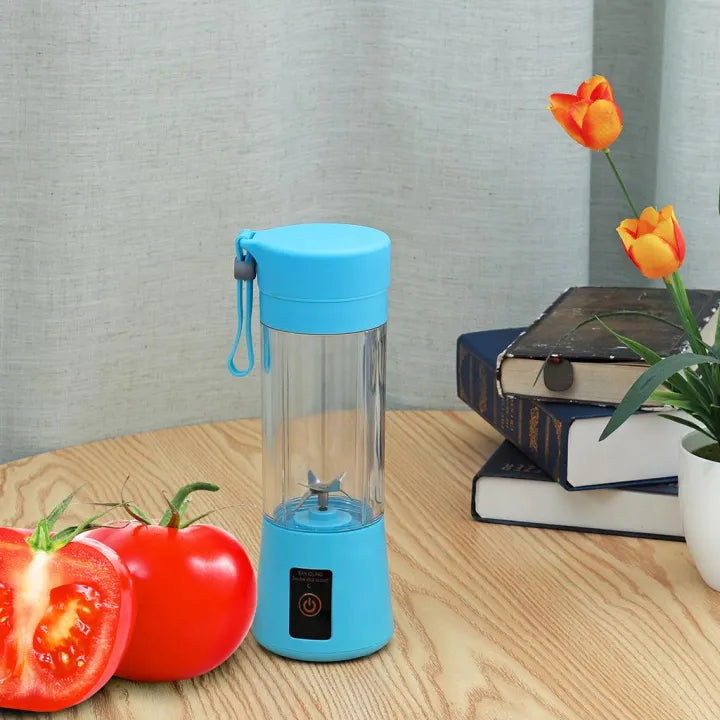 USB Chargeable Juicer Blender 6 Blades – 380ml Portable Smoothie Maker