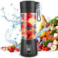 USB Chargeable Juicer Blender 6 Blades – 380ml Portable Smoothie Maker