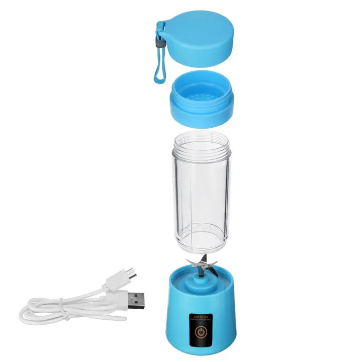 USB Chargeable Juicer Blender 6 Blades – 380ml Portable Smoothie Maker